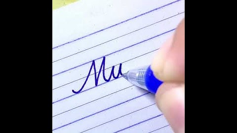 “Music” How to write English cursive writing | English Cursive writing practice | ฝึกเขียนภาษาอังกฤษ