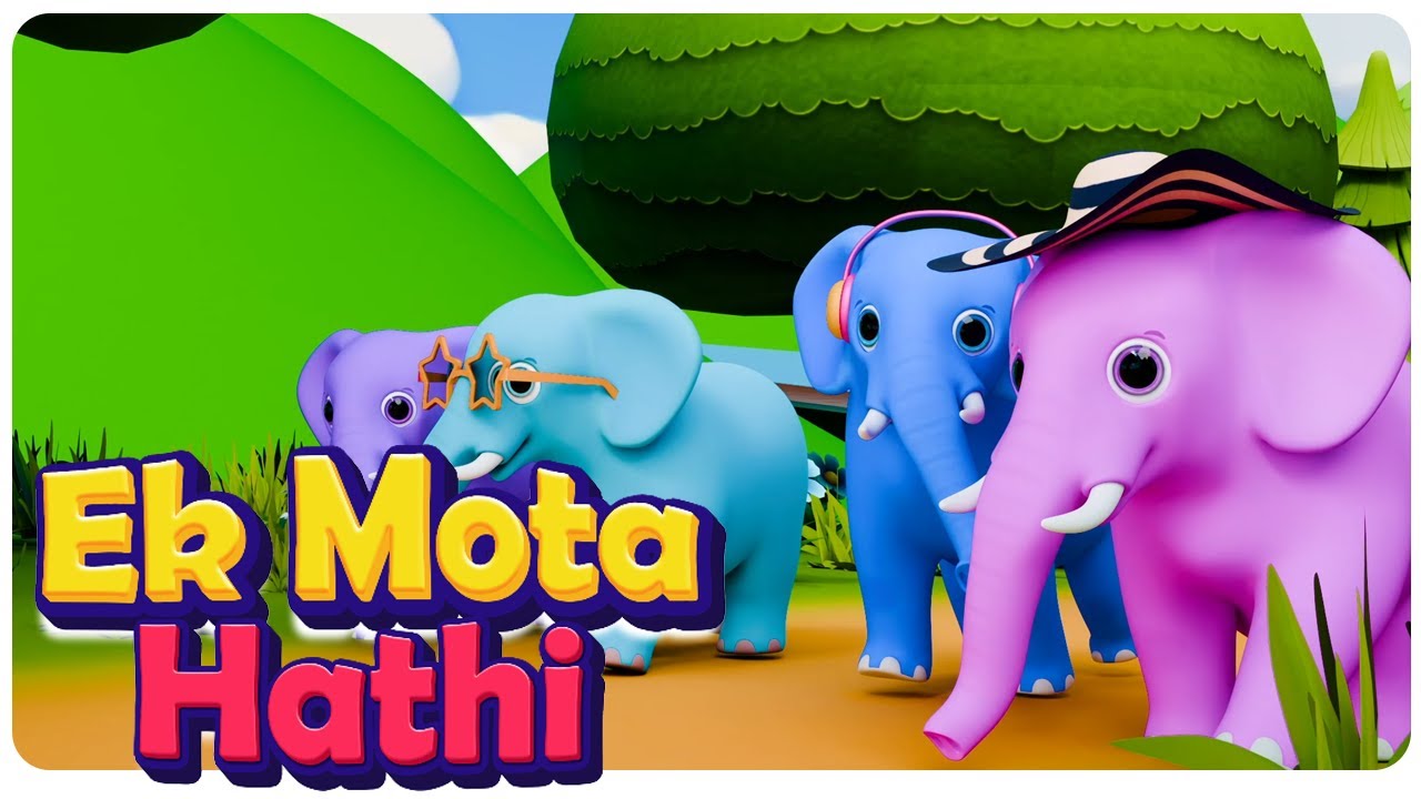 Ek Mota Hathi Song एक मोटा हाथी | Kids Favorite Hindi Rhyme @ninibooms
