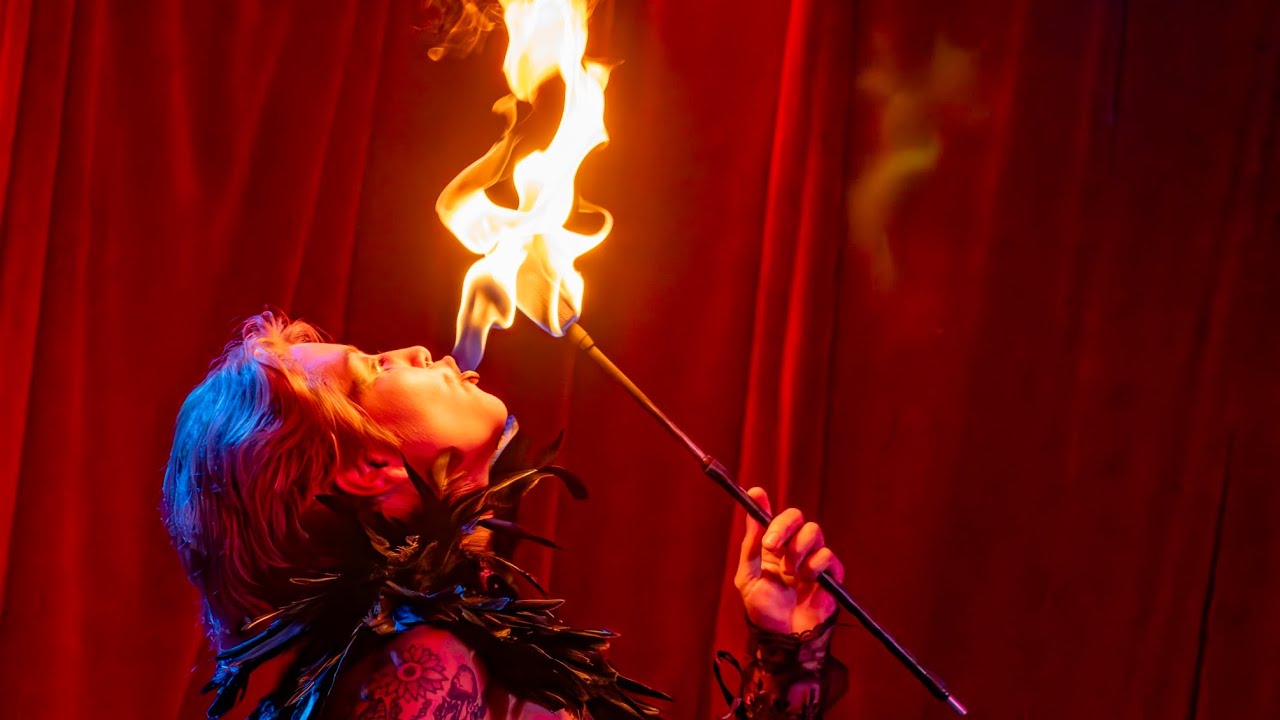 Black Swan Burlesque Act at Red Light Cafe (Atlanta, GA)