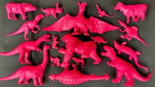 Hunting found Jurassic World: Dinosaur, T-rex, Cow, Buffalo, Stegosaurus, Sheep.