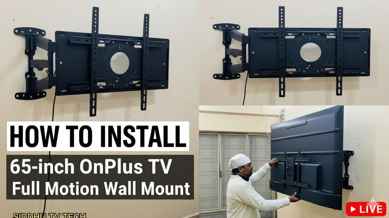 Best full motion tv Wall Mount for 65 inch,How to install 65 inch