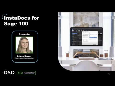Sage 100 Enhancements InstaDocs Overview - video from EmeraldTC