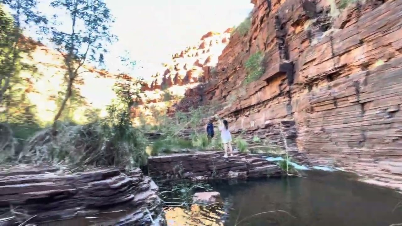 Falls have to be close, Dales Gorge Trail, Karijini, Pilbara, Western Australia, Australia