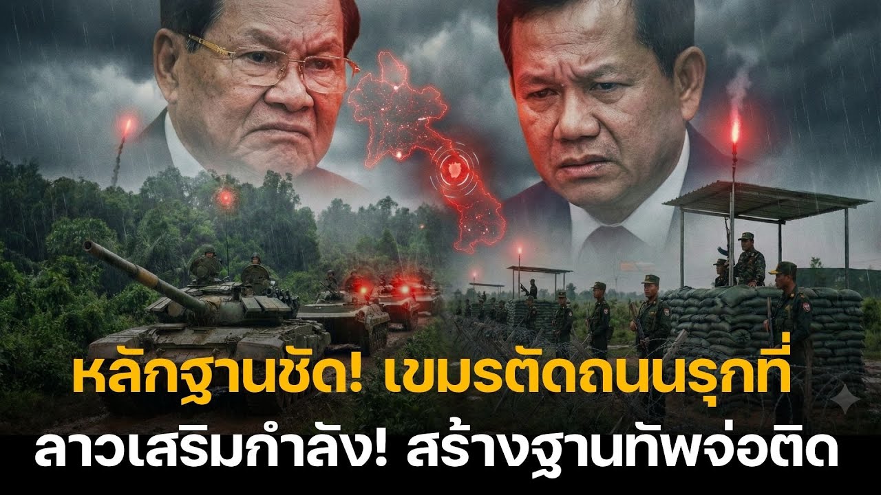 สัญญาณเตือนภัยระดับสูง! ลาวเตรียมยุทโธปกรณ์หนัก งัดข้อเขมร ปมพิพาทชายแดนรอบใหม่