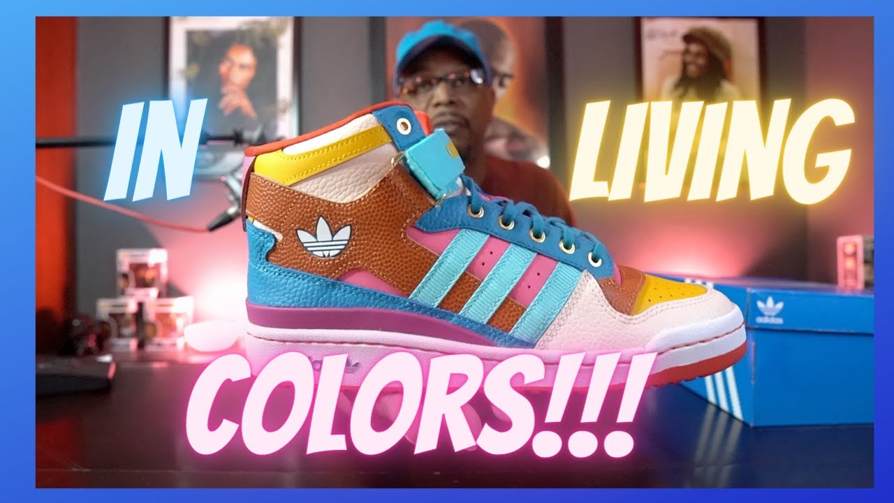 Adidas Forum '84 Mid - College Gold, Pink Tint and Pulse Aqua - YouTube