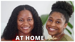 I gave my sister a salon-worthy curly clip in install at home! screenshot 4