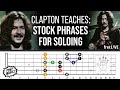 Eric clapton enseigne ses phrases stock pour soloing 1968 cours de guitare