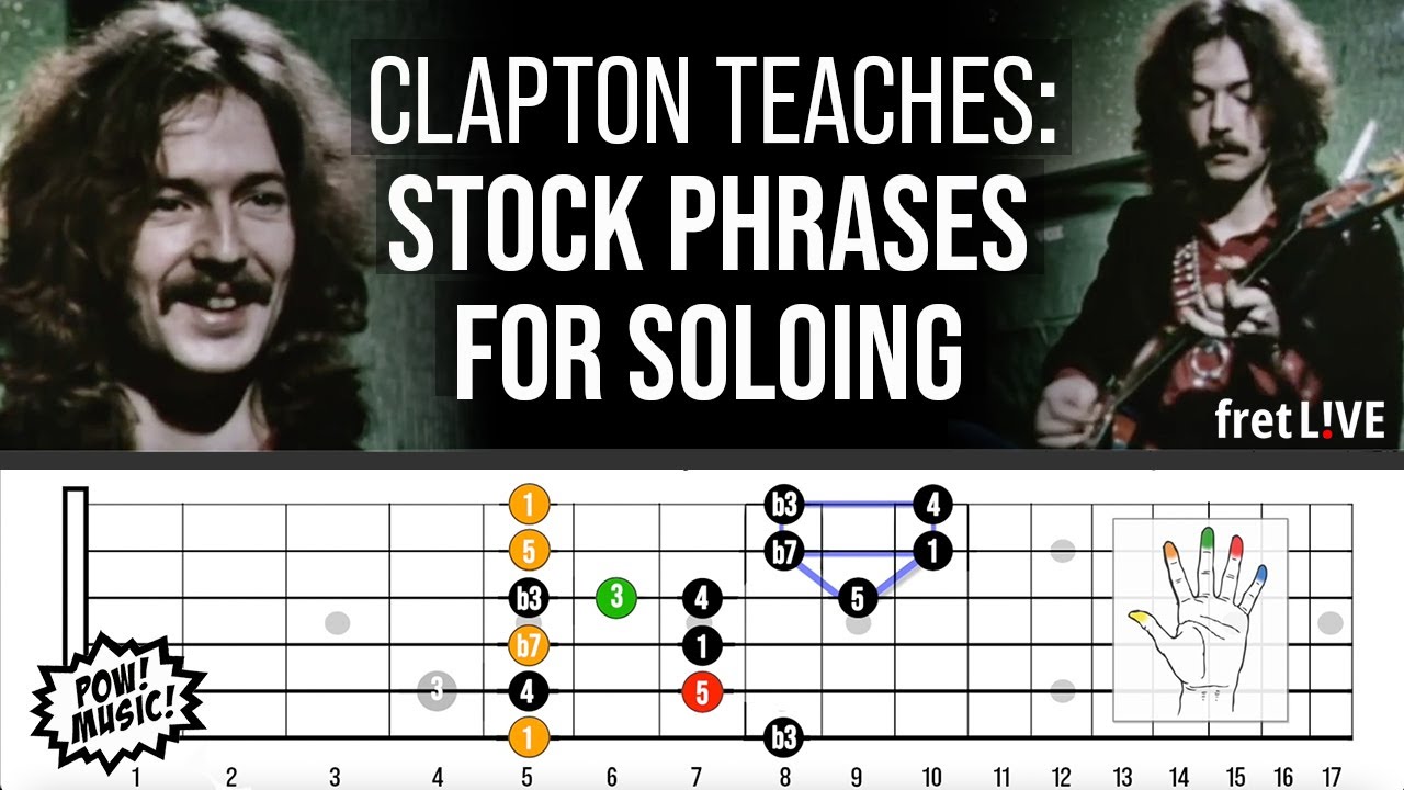 Eric Clapton Teaches his STOCK PHRASES for SOLOING (1968) Guitar