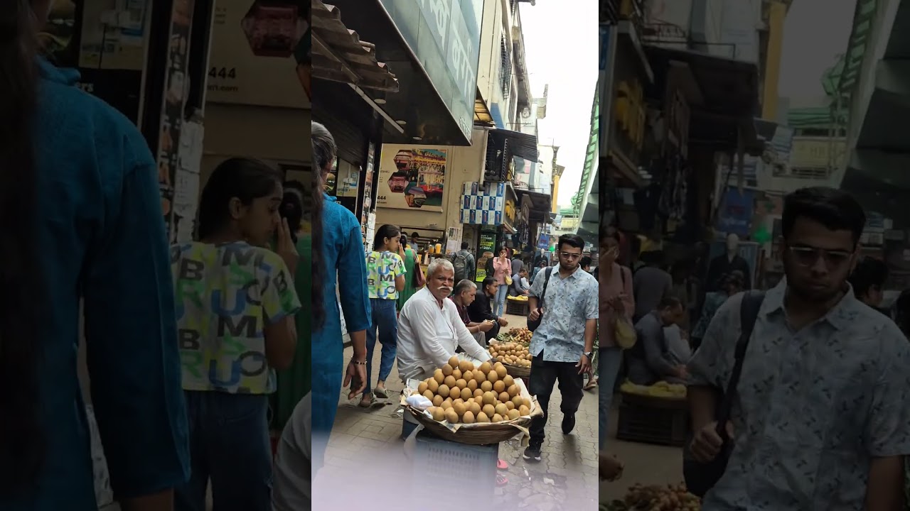 A chaotic charm around the station. A regular view nearby Mumbai local railway stations!