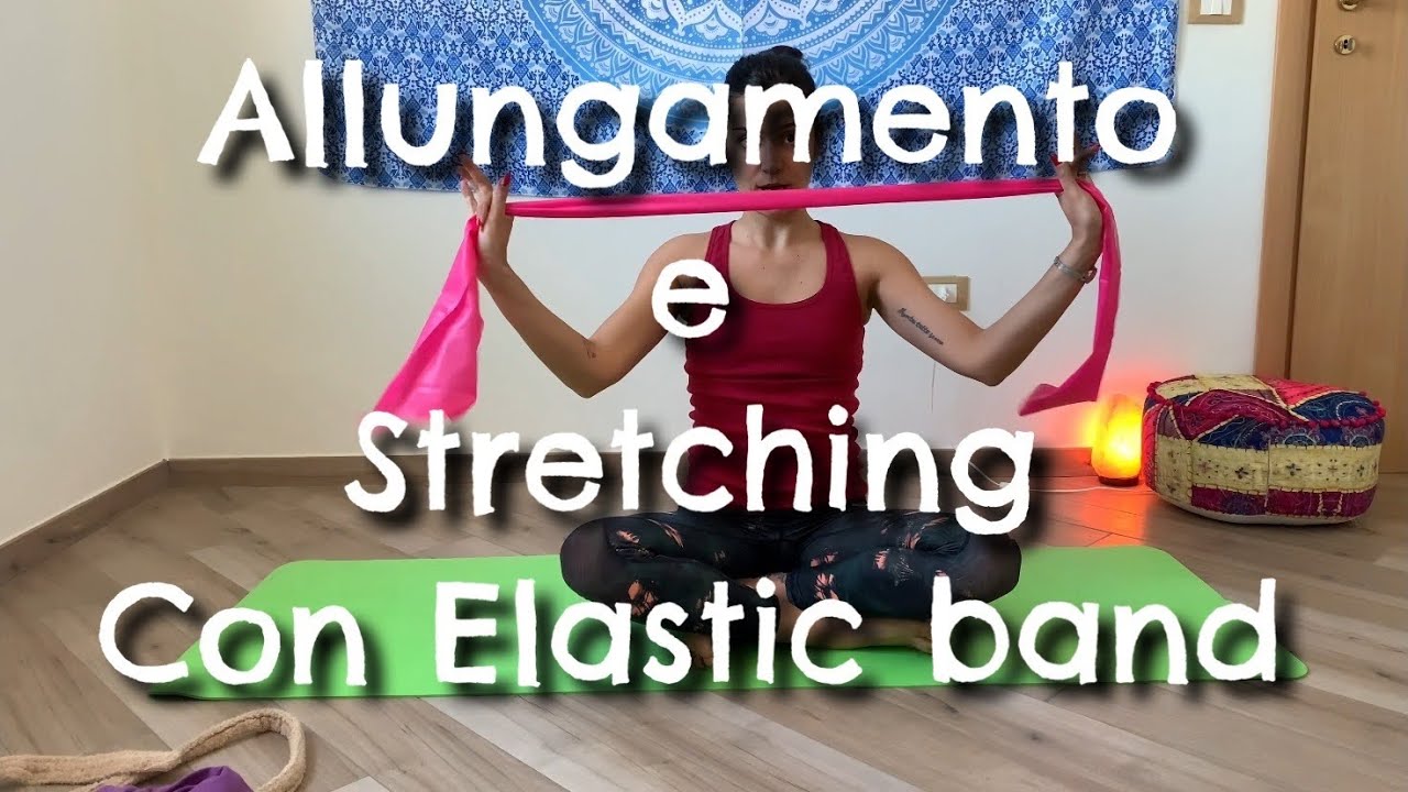 Fascia Elastica Con Anse Per Fisioterapia, Yoga E Stretching: Resistenza Per Tutti I Livelli