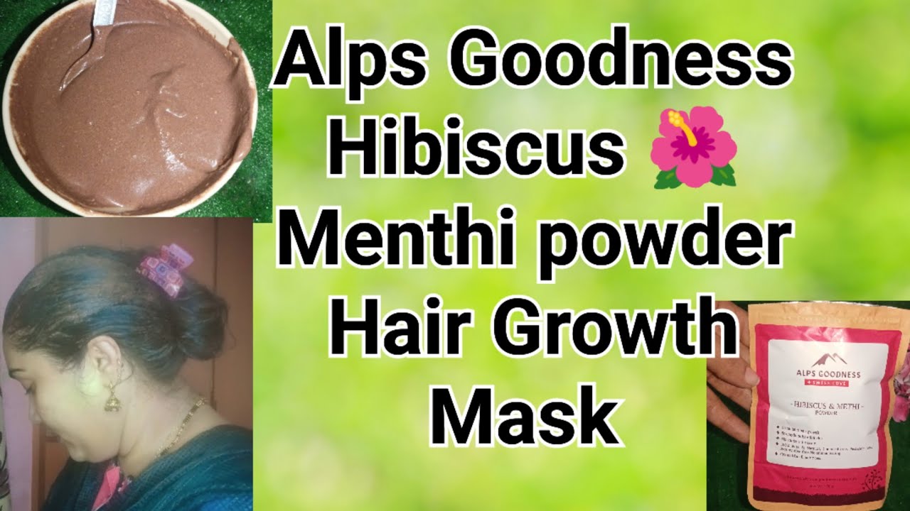 Hair Growth MaskAlps Goodness Hibiscus🌺Menthi Powder Hair MaskHair