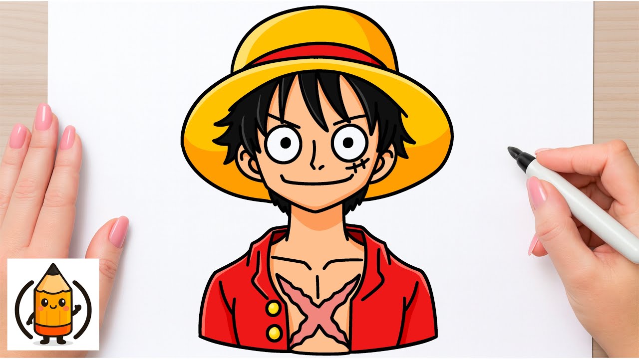 How To Draw Monkey D Luffy | One Piece | Easy Anime Drawing Tutorial ...