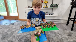 90s LEGO Castle & Pirate Cleaning Begins, Minifigs Organized & Counted