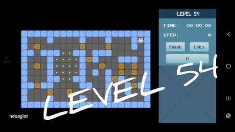 Classic Sokoban Level 54 | without UNDO | Solution 1 - 90