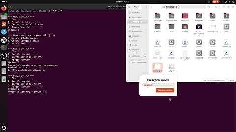MENU CLIENTE- SERVIDOR EN LINUX