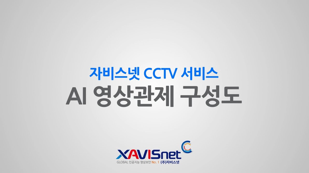 자비스넷  CCTV 서비스 구성도-AI영상관제