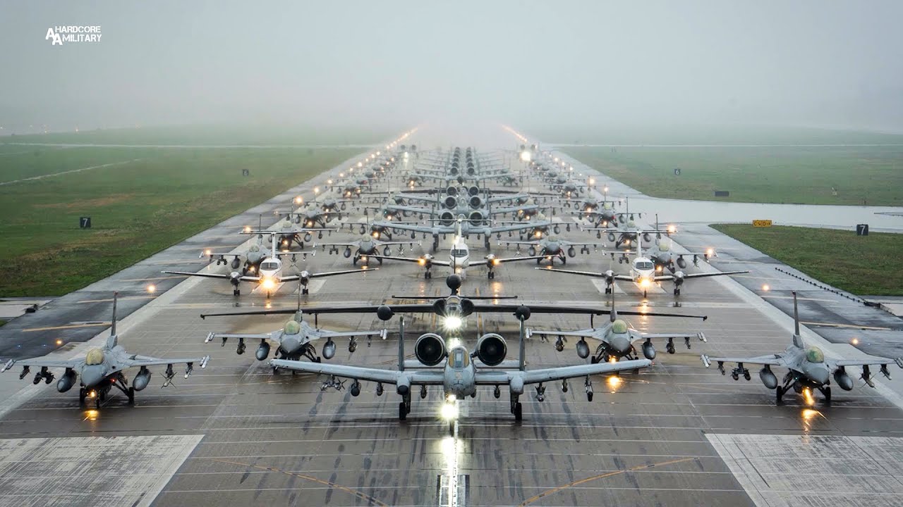 51st Fighter Wing | Korean Combat Ready Mammoth Walk | AIM HIGH, Rain or Shine!