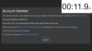 Roblox Ban Speedrun World Record (7.83s)
