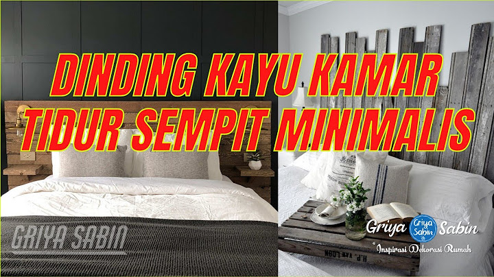 Desain kamar tidur dinding kayu