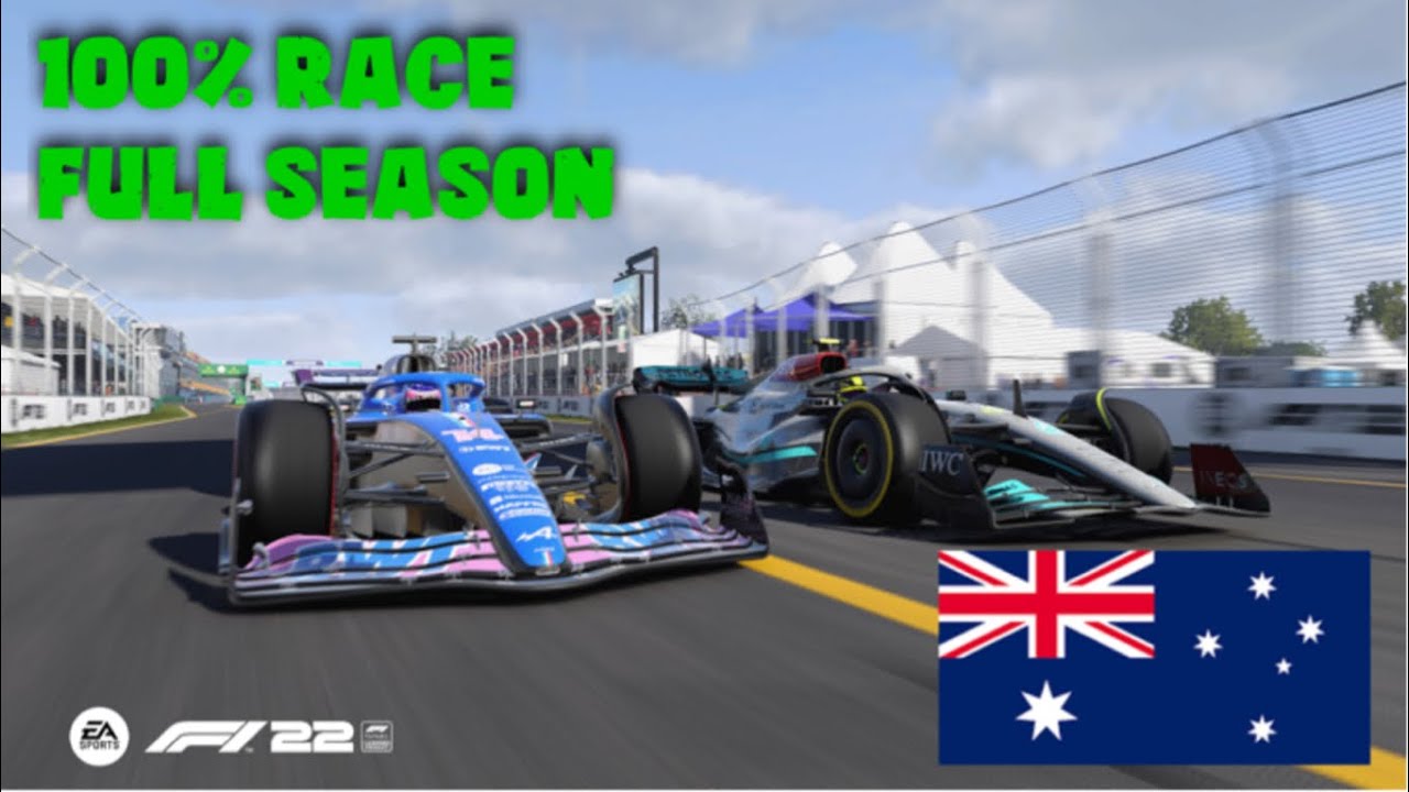 F1 22 Let`s get Lewis Hamilton his 8th Title - 100% Race - FULL SEASON - Melbourne (No Commentary)