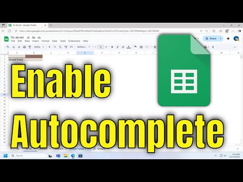 How To Enable Autocomplete on Google Spreadsheets [Guide]