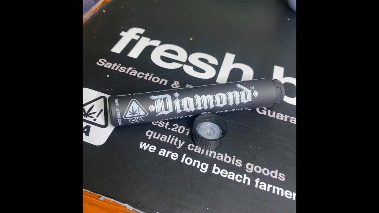 Diamond infused preroll heavy hitters wedding cake IG: cali_bud_reviews