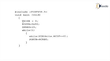 Programming on Serially receive - PIC Programming in C - Microcontroller and Its Application