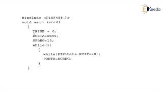 Programming on Serially receive - PIC Programming in C - Microcontroller and Its Application