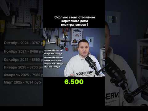 Я посчитал стоимость отопления электричеством в Москве каркасного дома #загородныйдом