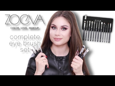 Обзор набора кистей ZOEVA Complete eye set | Базовые кисти для макияжа