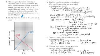 Finding the intersection point of two graphs - Introduction and exercise solutions