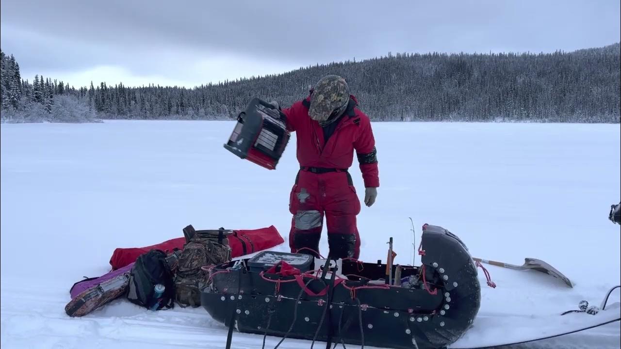 Yukon Expedition Sleds Boondocker Ice Fishing in Yukon - YouTube