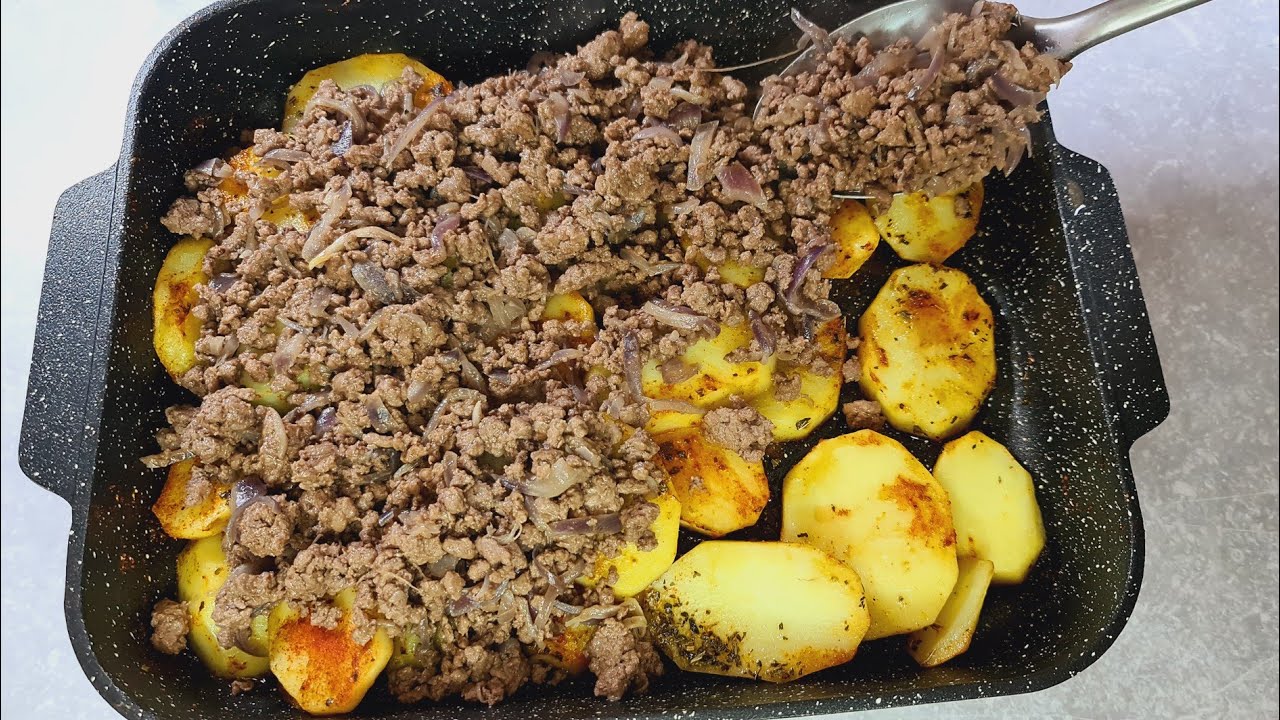 Quick and delicious dinner recipe with ground beef and potatoes | YUMMY ...