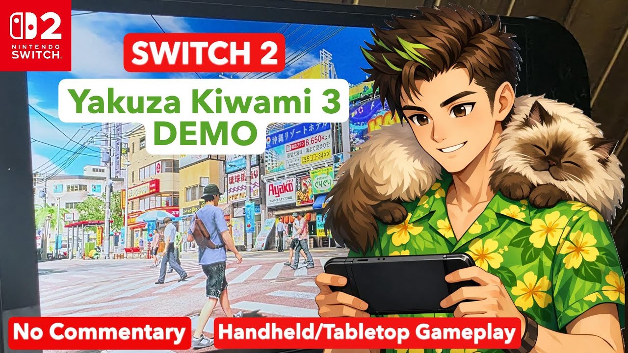 Switch 2 - DEMO Yakuza Kiwami 3 - Handheld/Tabletop Gameplay (30 FPS)