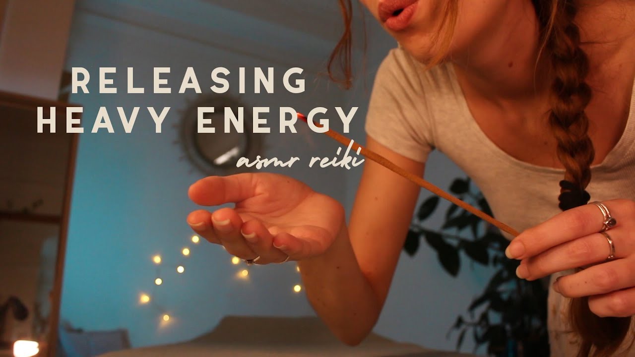 ASMR REIKI releasing heavy energy | cord cutting, hand movements, energy balancing & healing | POV