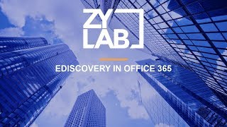 Webinar - eDiscovery and Microsoft Office 365