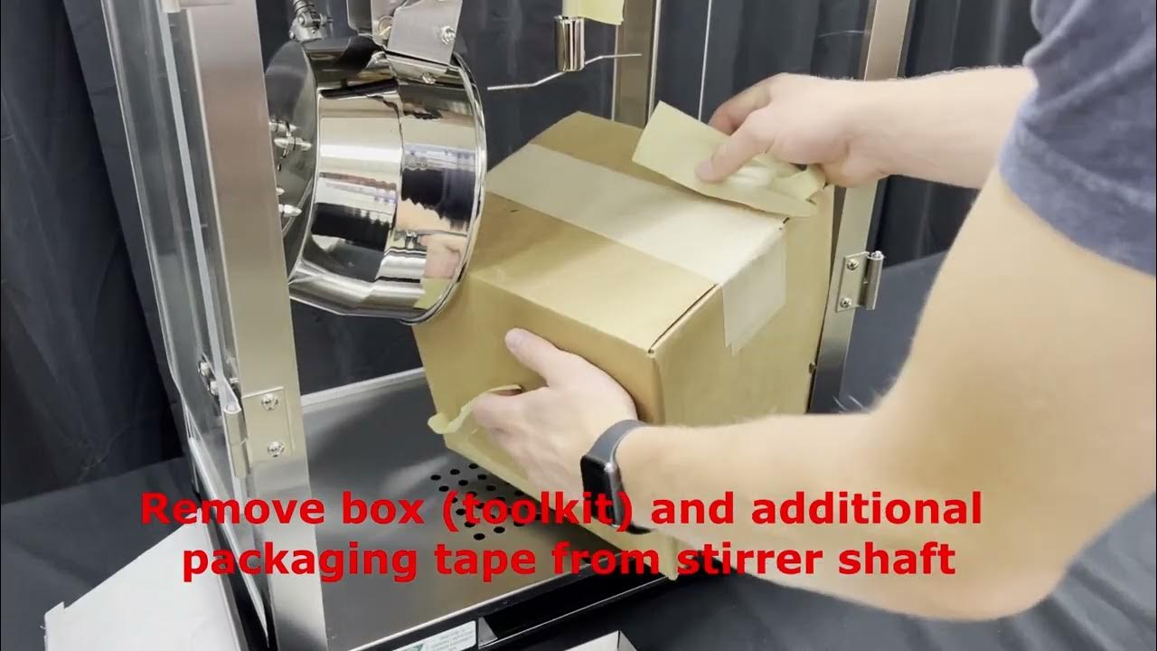 Cretors Goldrush Popcorn Machine Setup YouTube