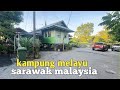 Rumah perkampungan melayu sarawak malaysia