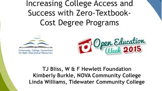 CCCOER: The Zero Textbook Degree