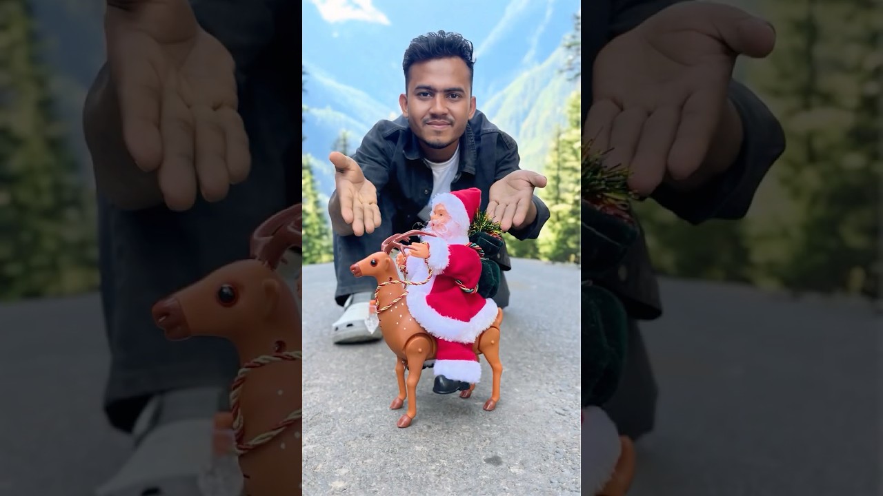 Радиоуправляемые сани Санта-Клауса с оленями (подарок) 🎁