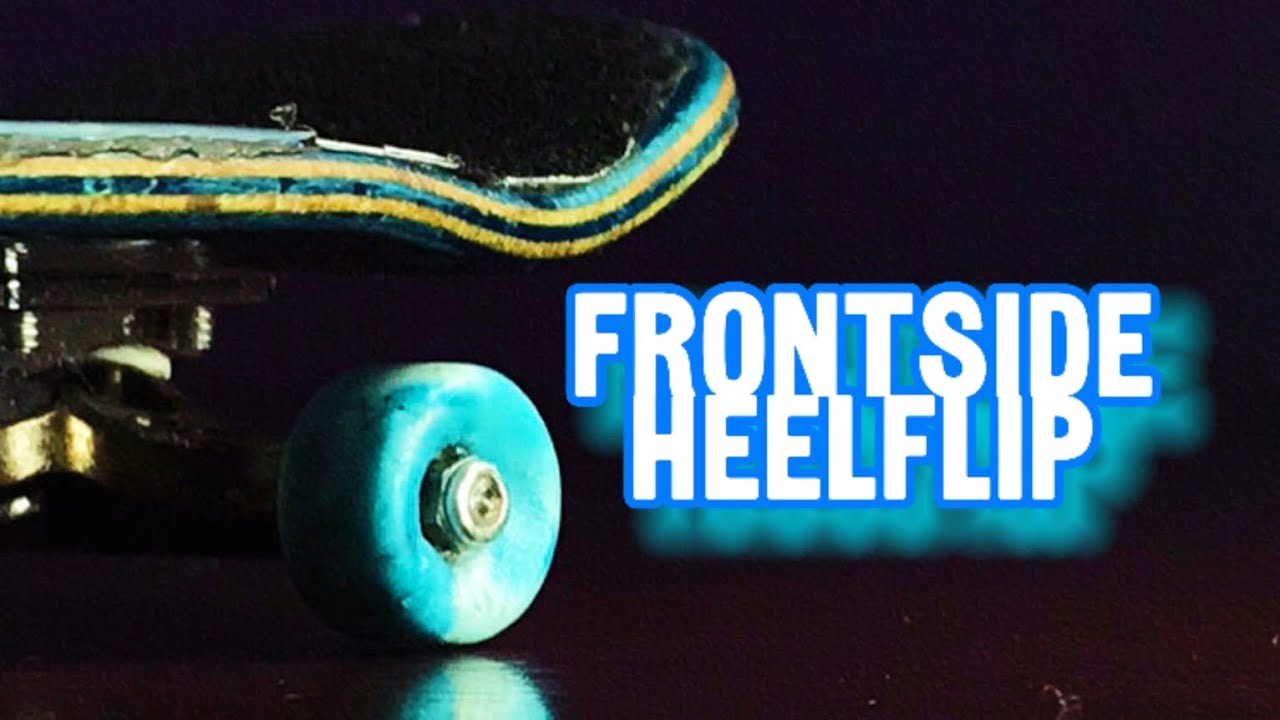 How To Frontside 180 Heelflip - Fingerboard Trick Tip Tutorial