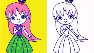 Coloring pages game:Princess|Learn colors|Android gameplay 3|Games for kids. screenshot 2
