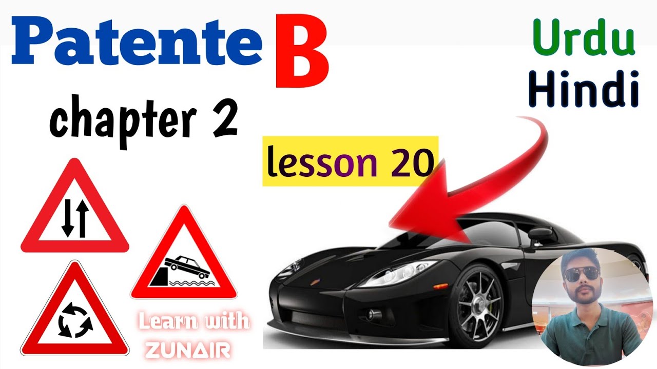Patente B in Urdu - Hindi - chapter 2 (lesson 20) - Segnale di pericoli - Learn with Zunair