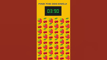 Can You Find The Odd Emoji?|Odd One Out | #53#shorts  #emoji #oddoneout #quiz #riddle #puzzles