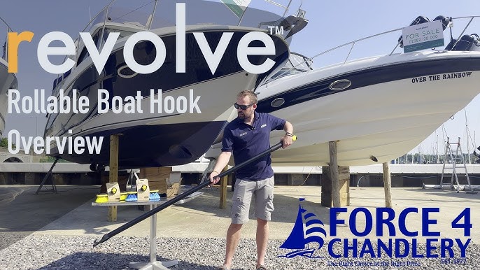 Unboxing the Revolve Carbon fiber roll-up boat hook! Coolest new boat Tech?  Yup! 