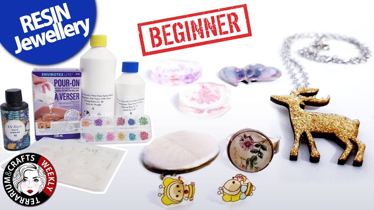 RESIN JEWELLERY for BEGINNERS Epoxy & UV Craft Ideas. YouTube