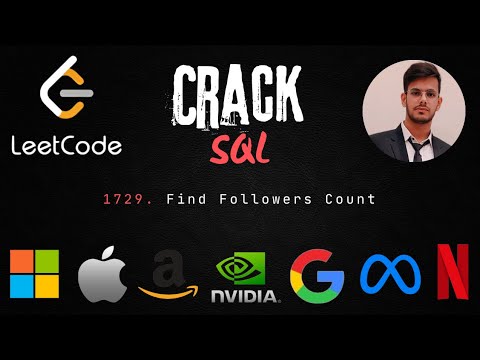 1729. Find Followers Count | SQL | Leetcode