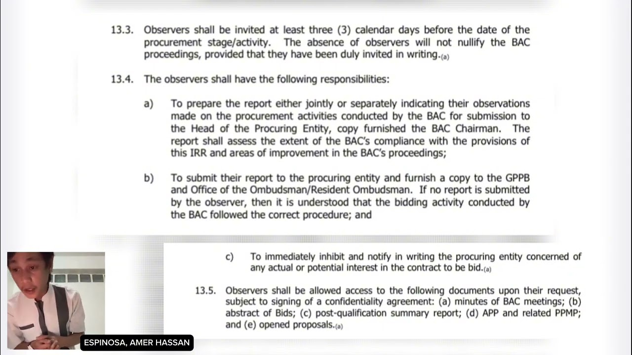 PART 4: RULE NO. 4 & 5 in PhilGeps - ESPINOSA, AMER HASSAN 