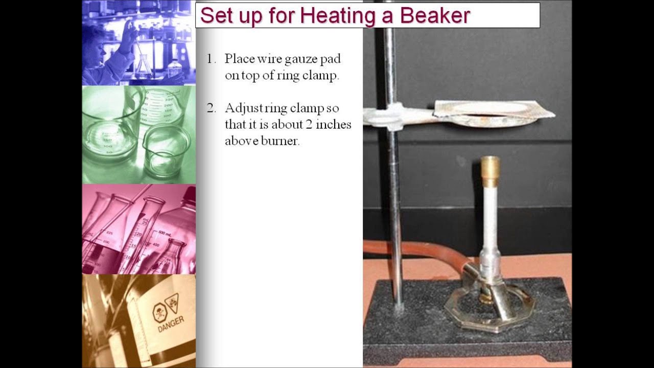 3. Heating a Beaker w/ Burner & Ring Stand YouTube