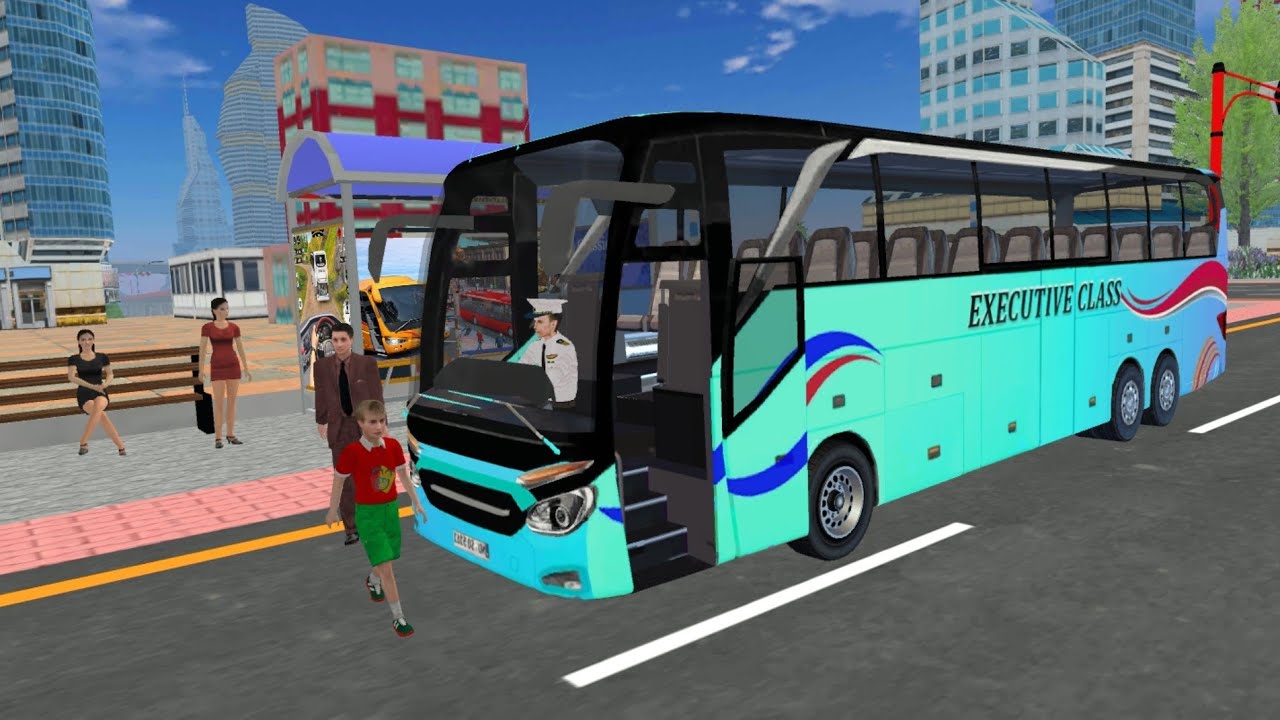 The bus is going to the station with passengers. 🚌 